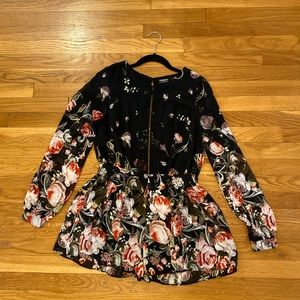 Backless romper